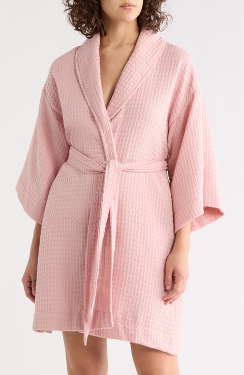 Cotton Waffle Knit Robe