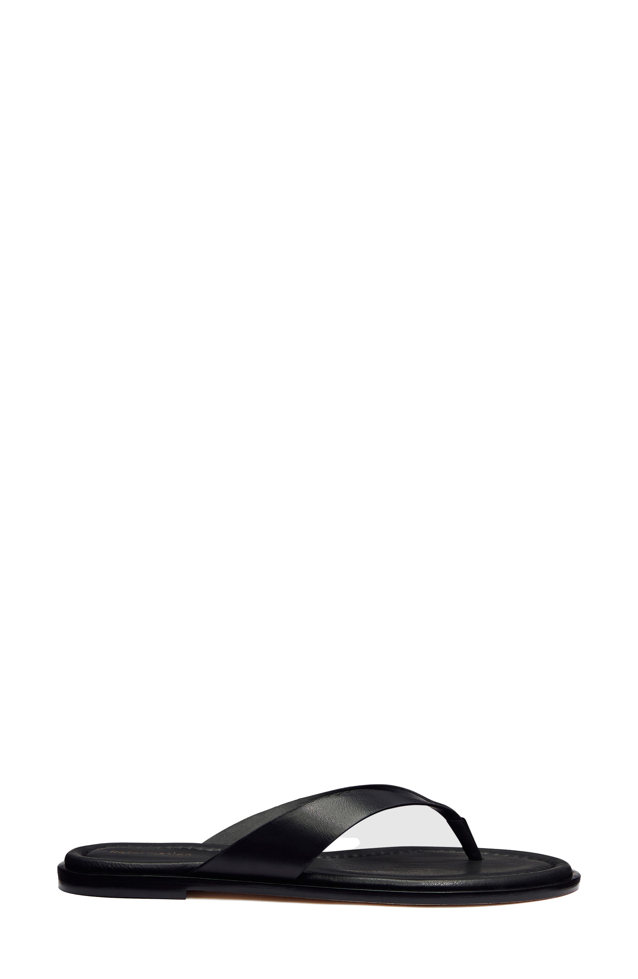 Reformation Jessie Flip Flop, Alternate, color, Black Leather