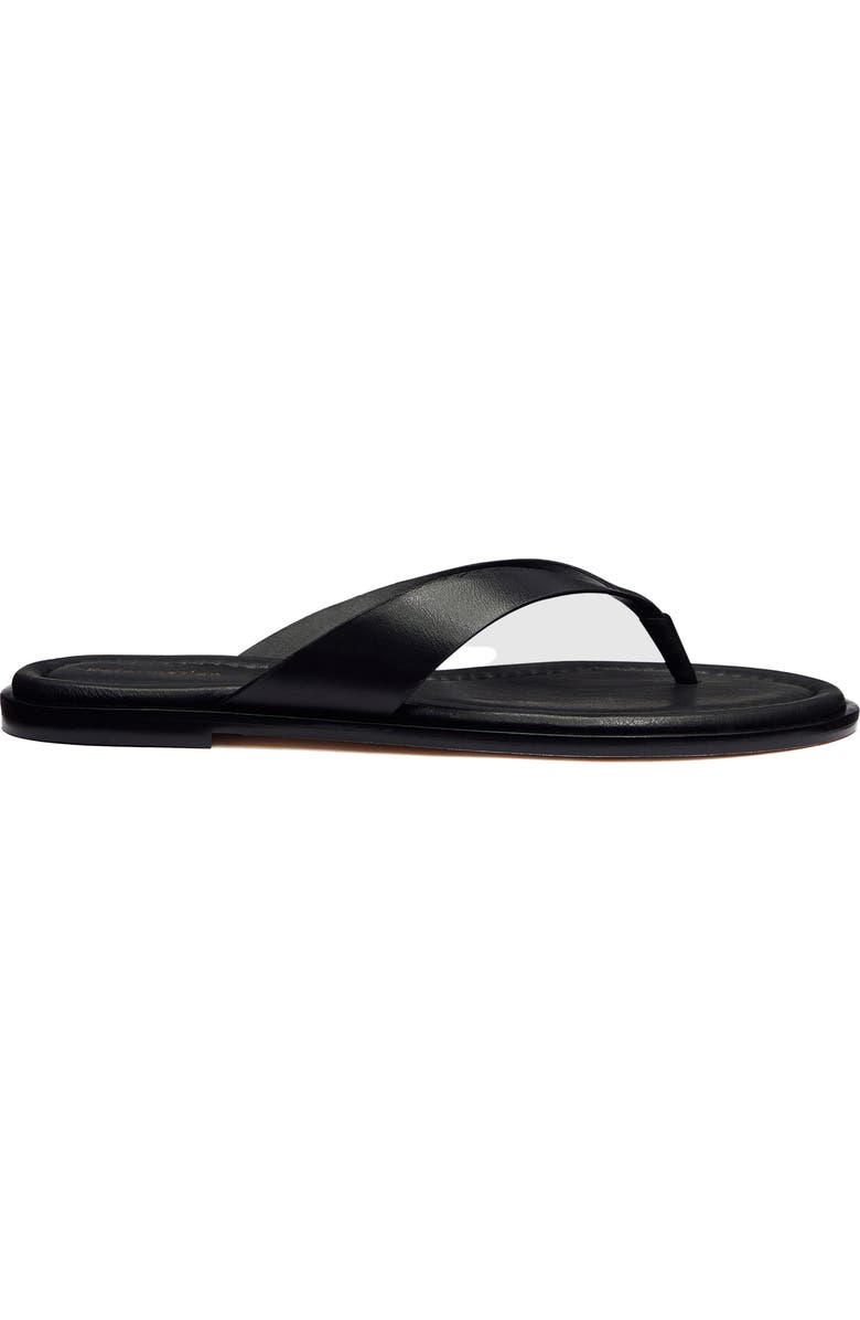 Reformation Jessie Flip Flop, Alternate, color, Black Leather