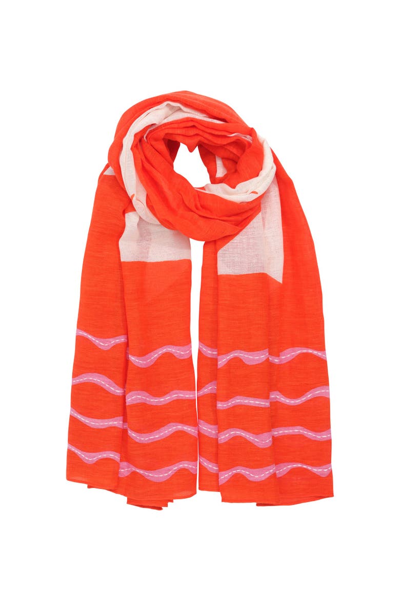 Catch Of The Day Sarong, Alternate, color, Fiesta Orange
