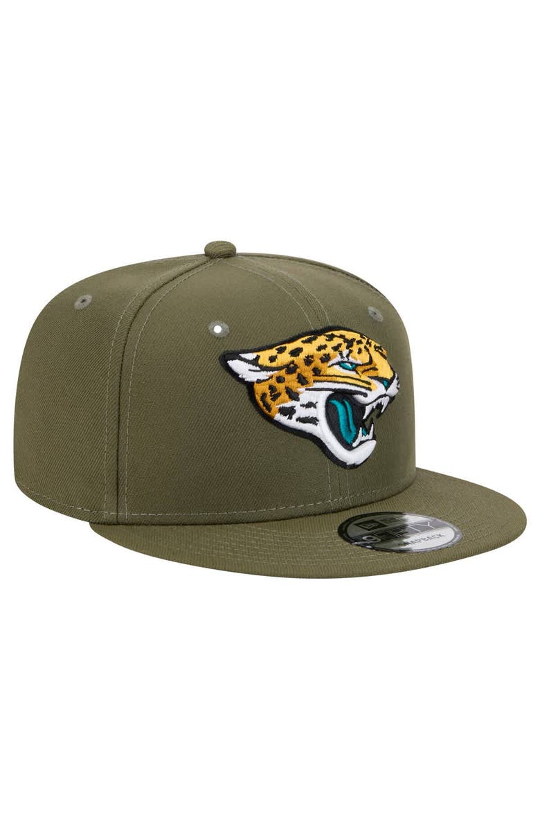 New Era Men's New Era Olive Jacksonville Jaguars Main 9FIFTY Snapback Hat, Alternate, color, Olive