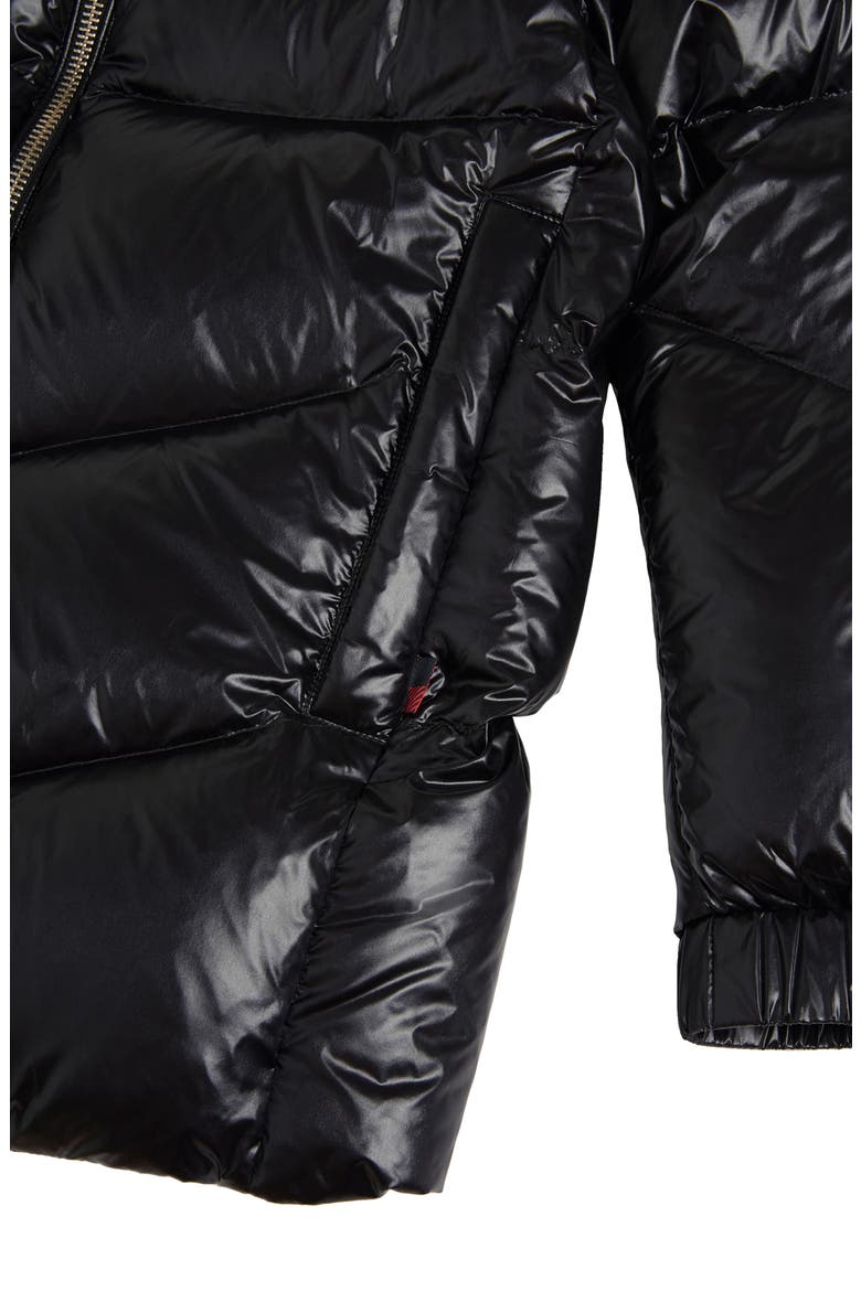 Birch Down Puffer Coat, Alternate, color, BLACK