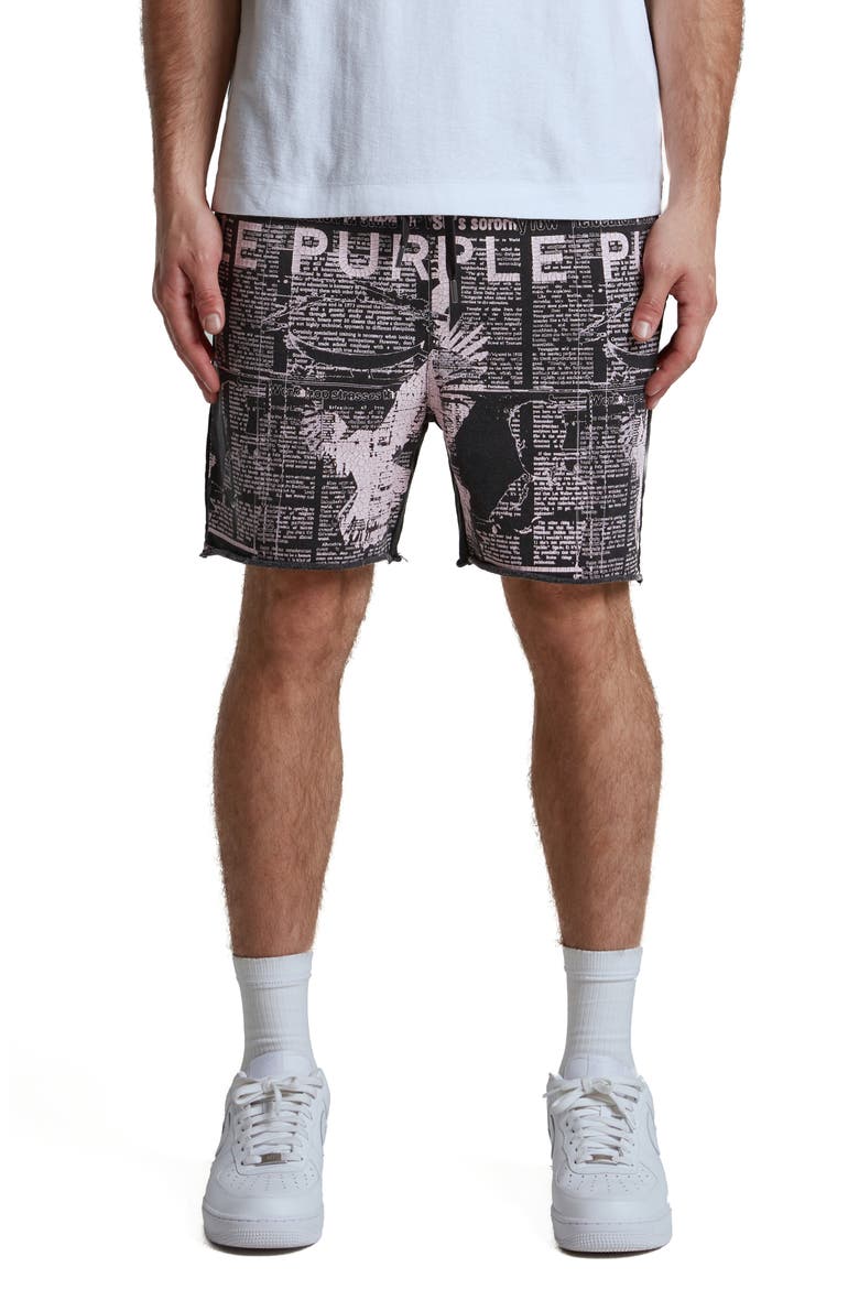 MWT Fleece Sweat Shorts, Main, color, BLACK