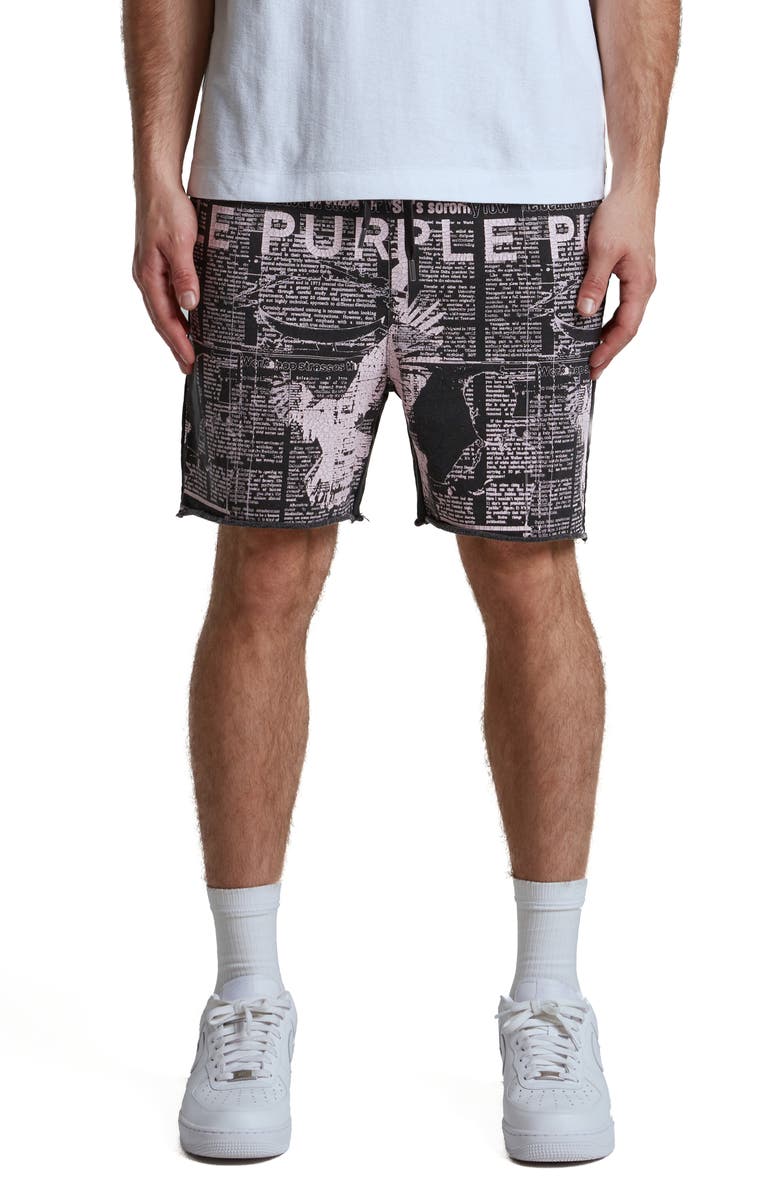 PURPLE BRAND MWT Fleece Sweat Shorts, Main, color,