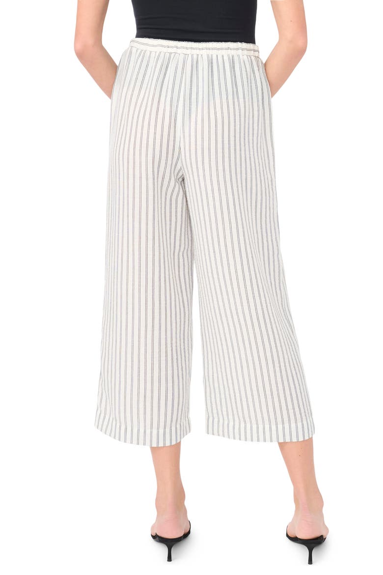 Stripe Pull-On Ankle Wide Leg Pants, Alternate, color, ULTRA WHITE