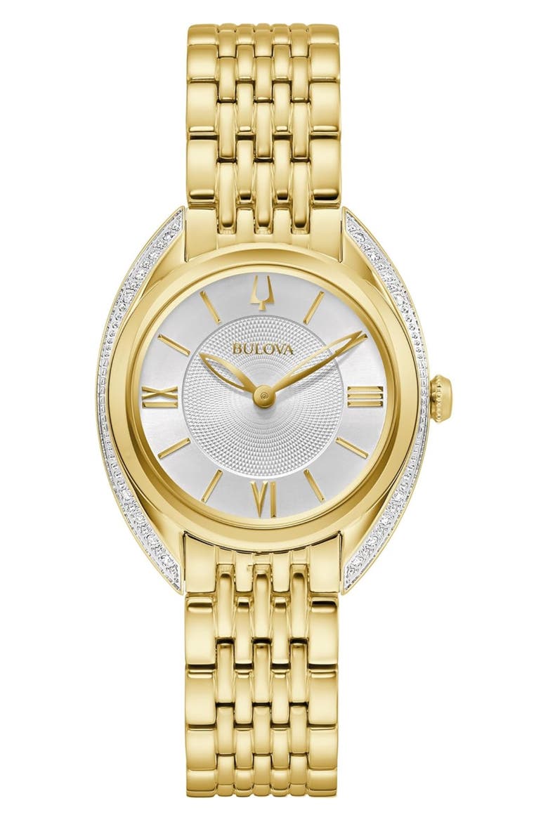 Classic Diamond Bracelet Watch, 30mm, Main, color, GOLD