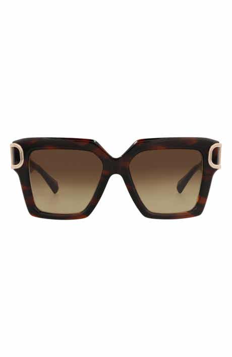 Valentino 50mm Polarized Square Sunglasses