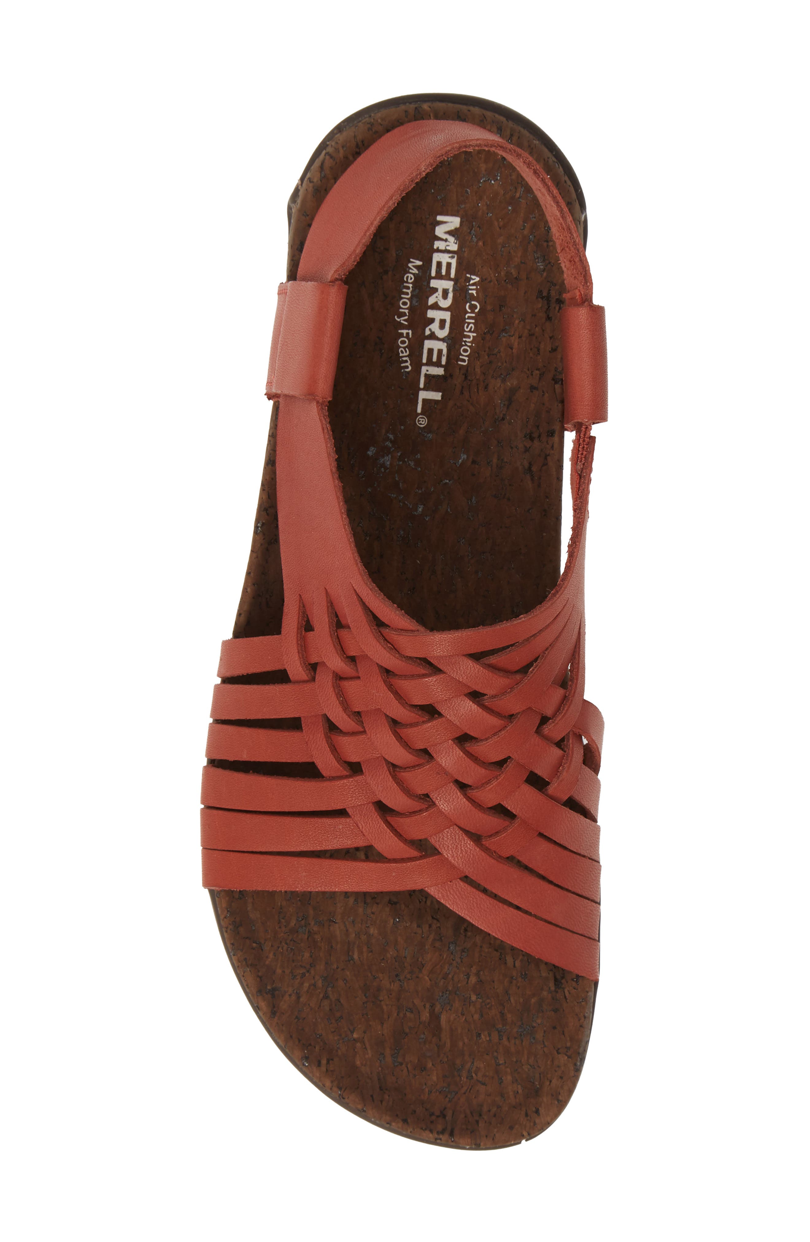 District Mahana Backstrap Sandal, Alternate, color, REDWOOD LEATHER