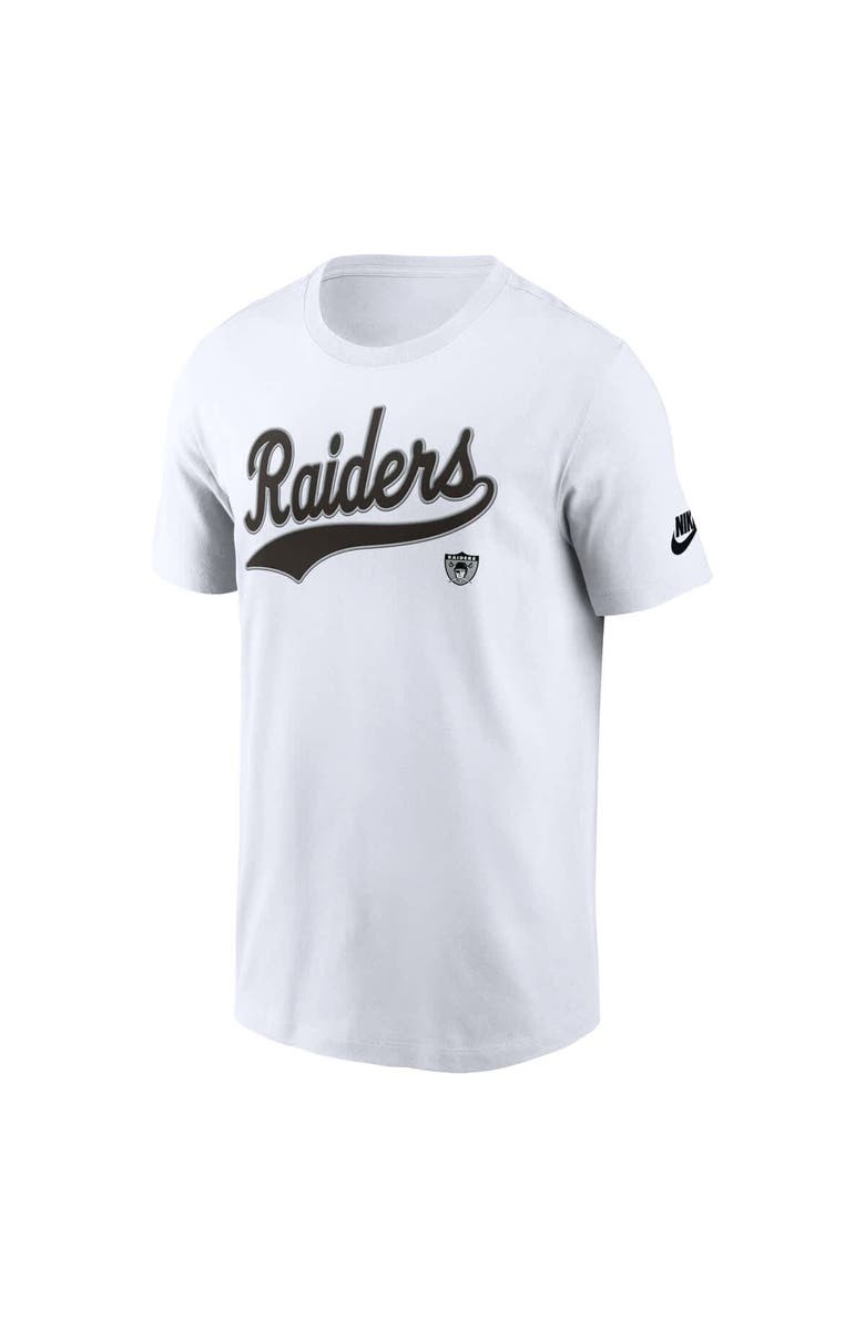 Nike Men's Nike White Las Vegas Raiders Rewind Essential T-Shirt, Alternate, color,