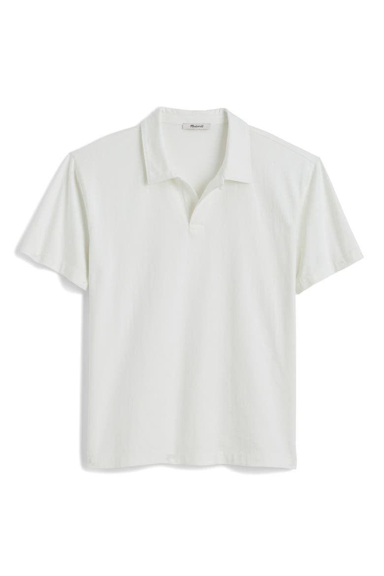The Vintage Cotton Polo, Alternate, color, SOFT WHITE