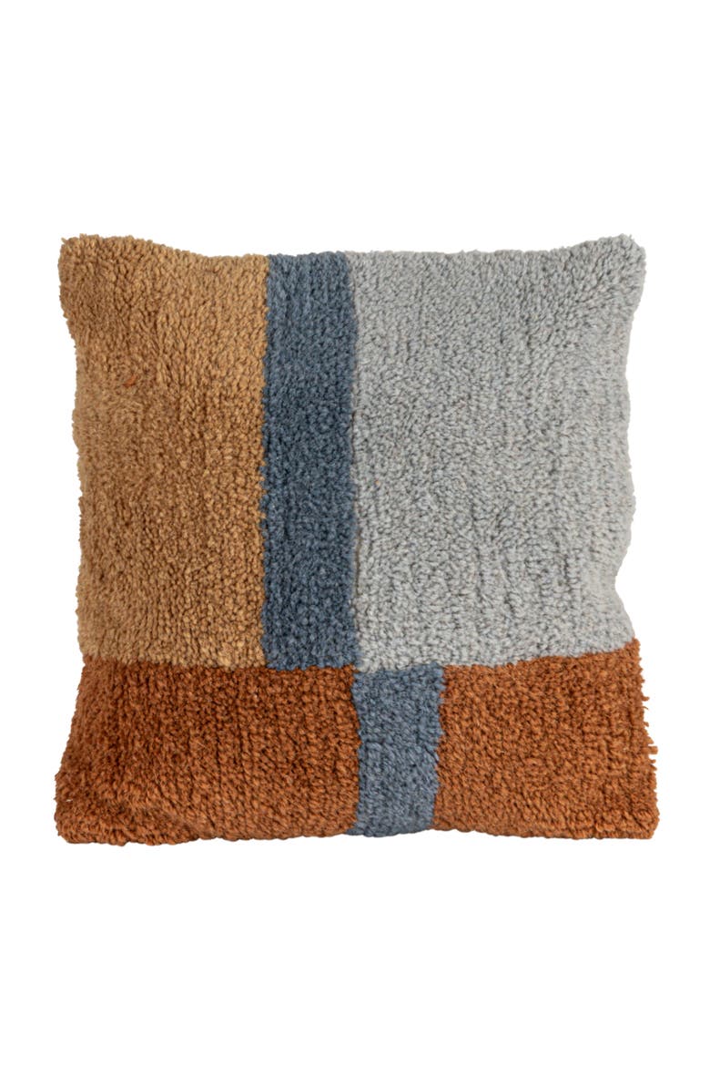 Terra Firm Woolen Harmony Pillow, Multicolor, Alternate, color, Blue