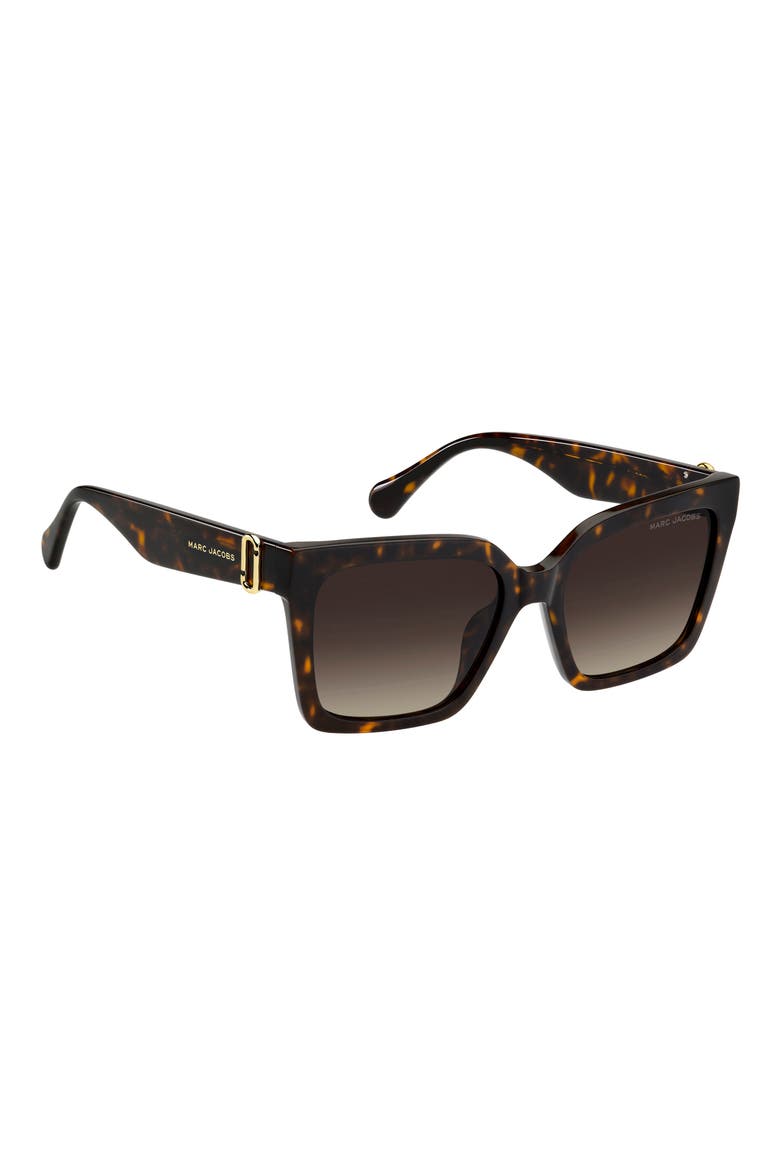 55mm Gradient Cat Eye Sunglasses, Alternate, color, HAVANA/ BROWN SF