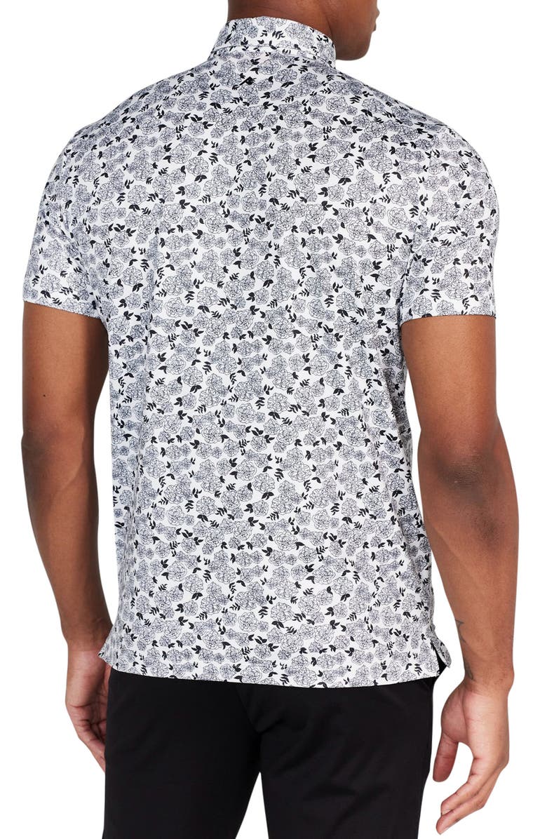 Redvanly Fordune Floral Performance Golf Polo, Alternate, color, 
