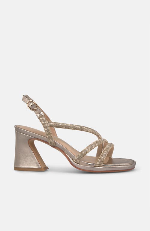 Alma en Pena Metallic Tubular Sandal in Bronze at Nordstrom, Size 37