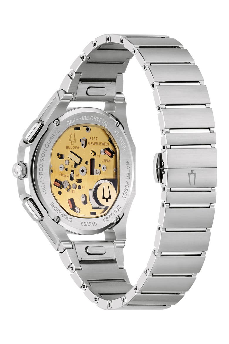 CURV Progressive Chronograph Watch Set, 41.5mm, Alternate, color, SILVER-TONE
