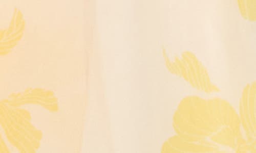 Melloday Ruffle Neck Maxi Dress In Yellow