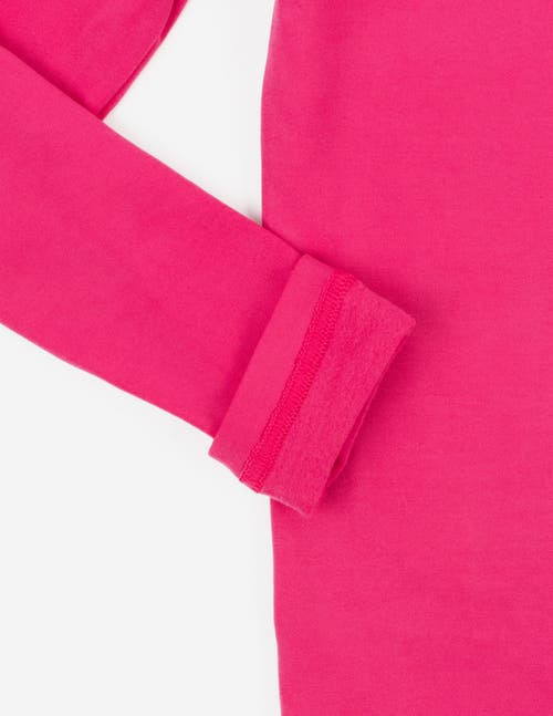 Leveret Kids Solid Thermal Pajamas In Pink
