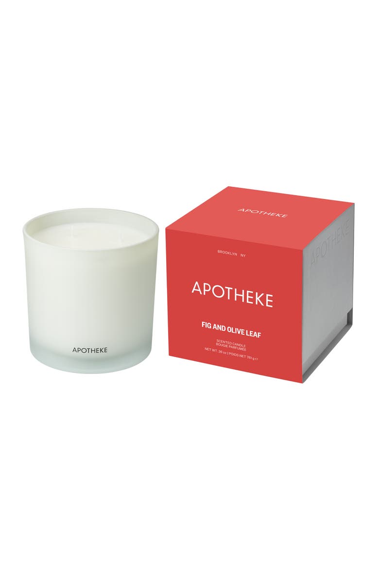 Fig & Olive Leaf 3-Wick Scented Candle, Main, color, NO COLOR