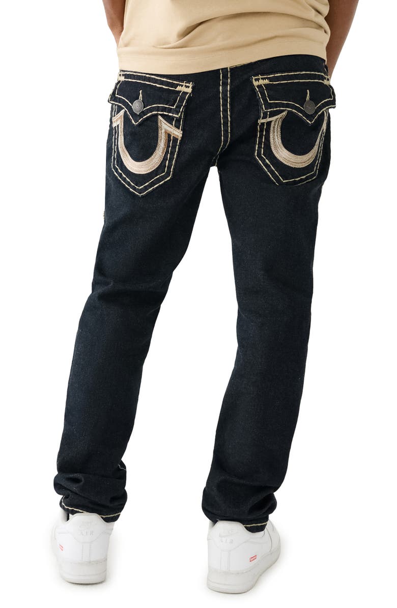 True Religion Brand Jeans Rocco Super 'T' Flap Skinny Jeans, Alternate, color, 2Sbodyrinse