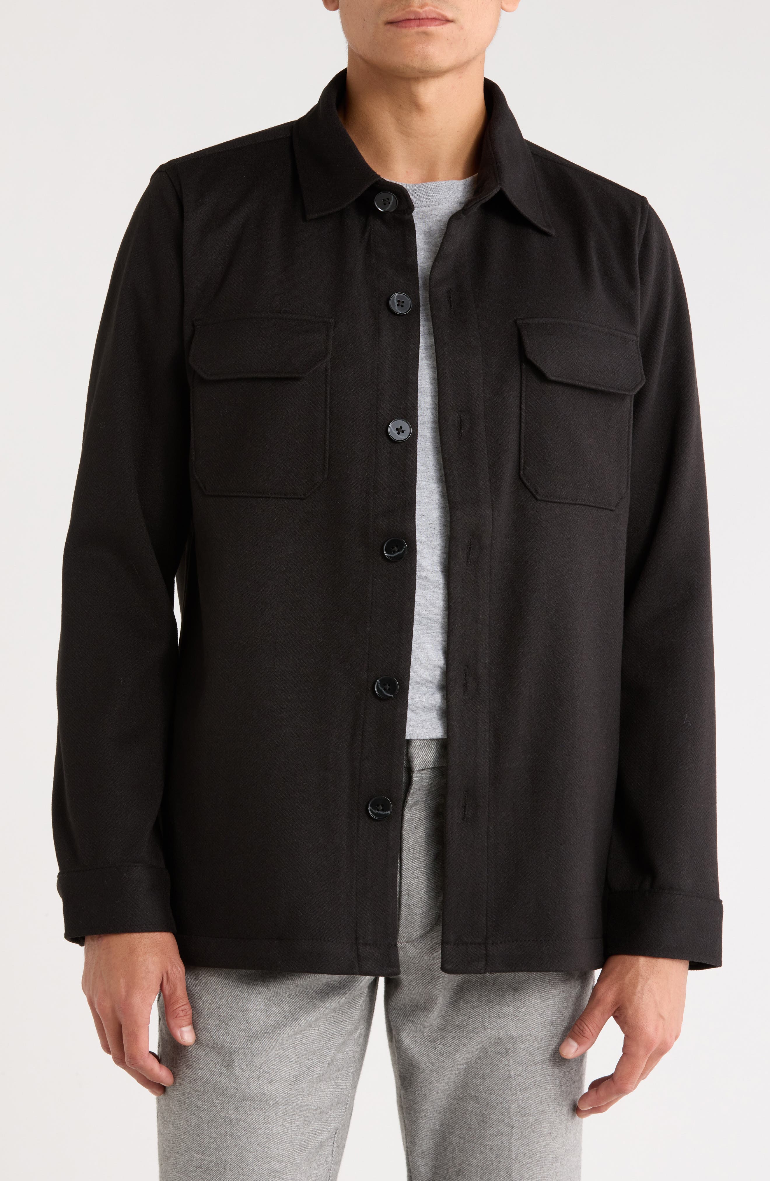 Melton Shirt Jacket