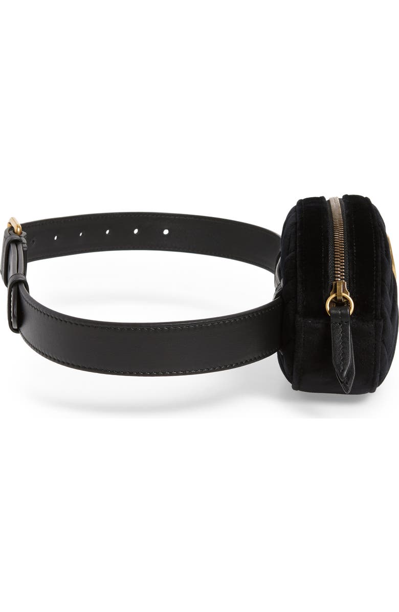 Gucci Small GG Marmont 2.0 Velvet Belt Bag, Alternate, color,