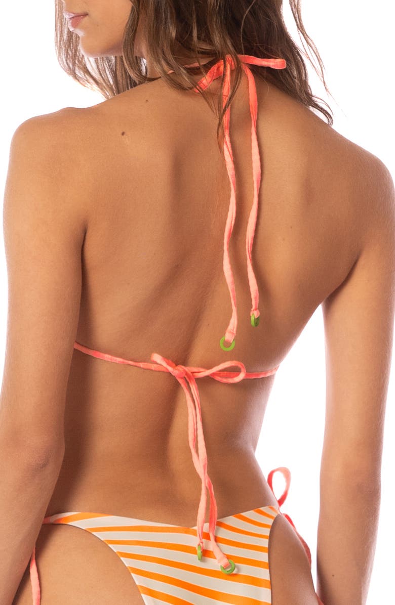 Maaji Nala Reversible Bikini Top, Alternate, color, Green