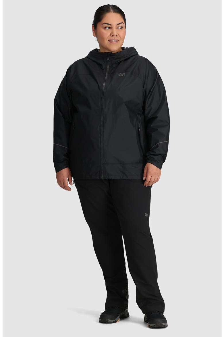 Helium Rain Ultralight Jacket, Alternate, color, BLACK