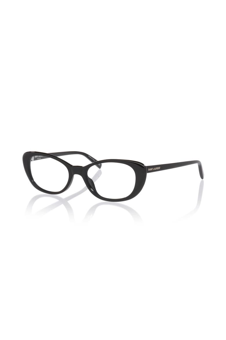 52mm Cat Eye optical glasses, Main, color, Black