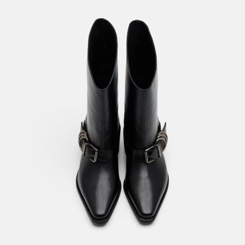 Marc Nolan Donna Moto Ankle Boots In Black