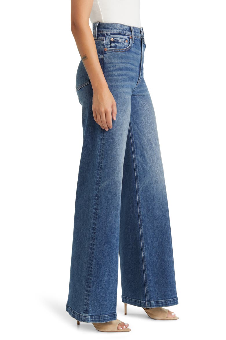 Lana High Waist Wide Leg Jeans, Alternate, color, CIDER