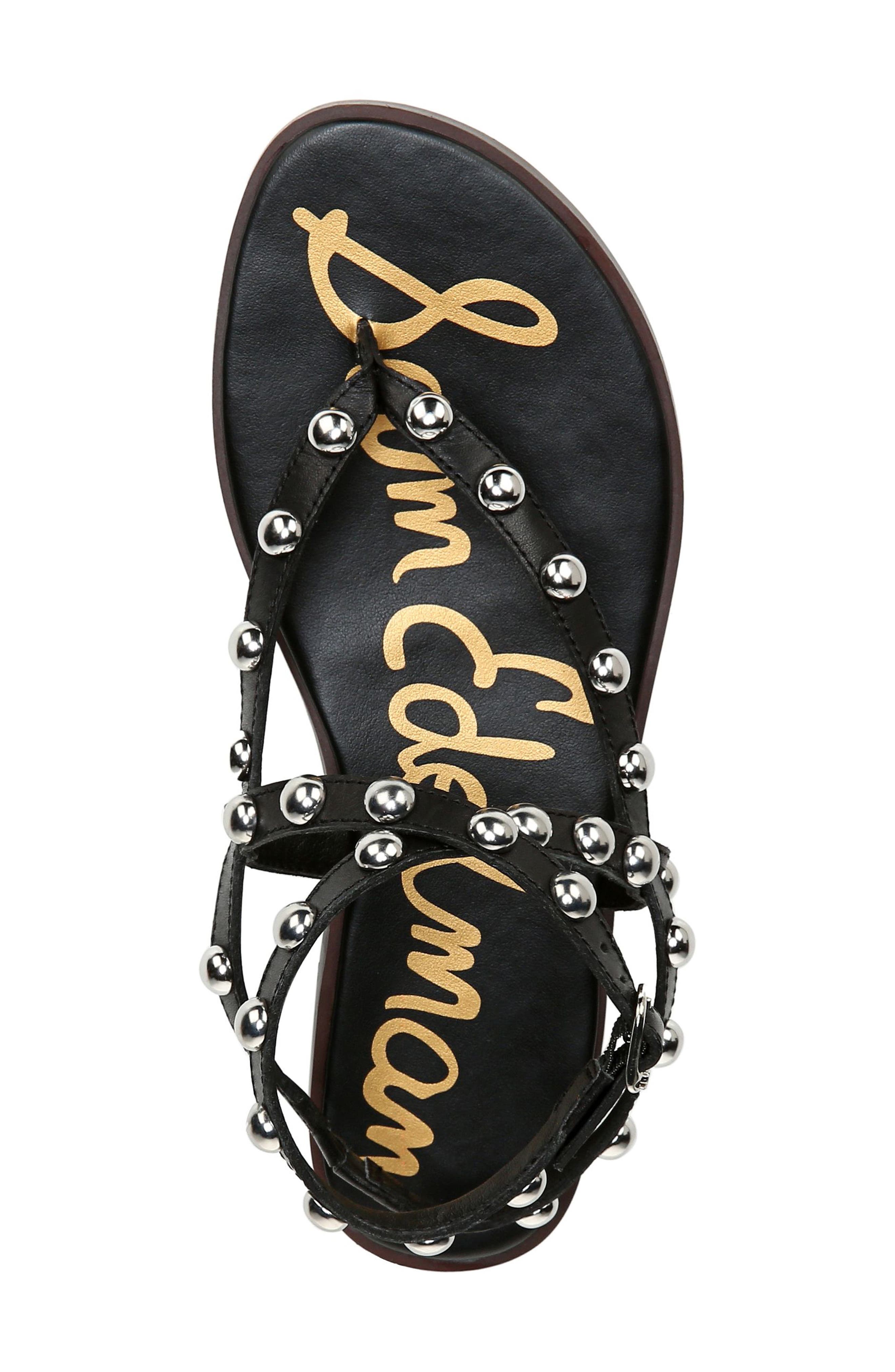 Sam Edelman Elisha Studded Strappy Sandal, Alternate, color, 
