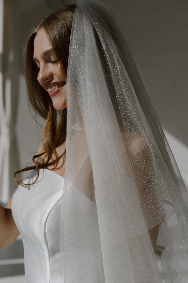 Last Disco Mini Veil, Alternate, color, Ivory