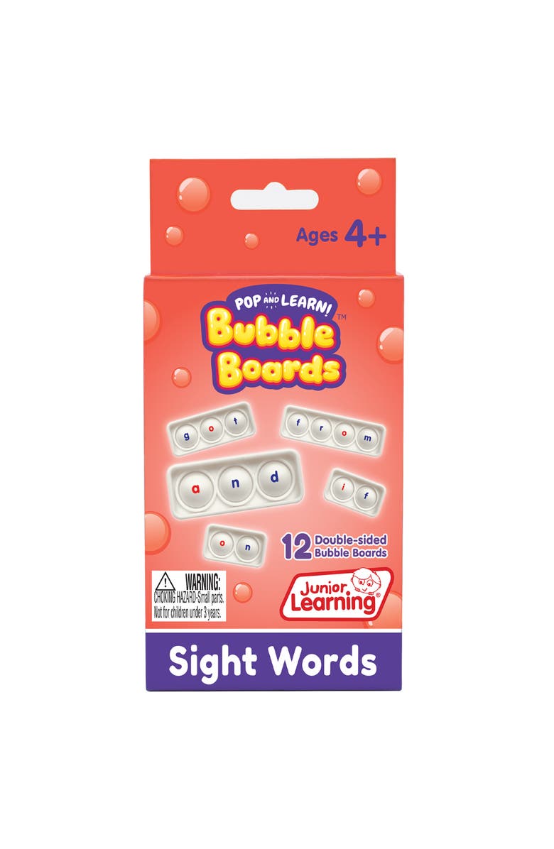 Junior Learning Sight Word Bubble Boards, Ages 4+, Main, color, Multicolored
