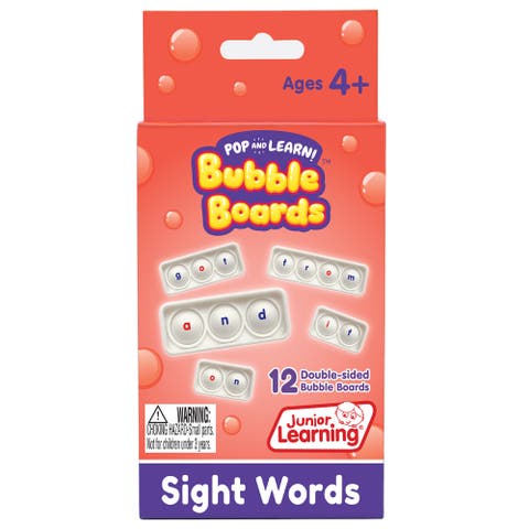 Sight Word Bubble Boards, Ages 4+
