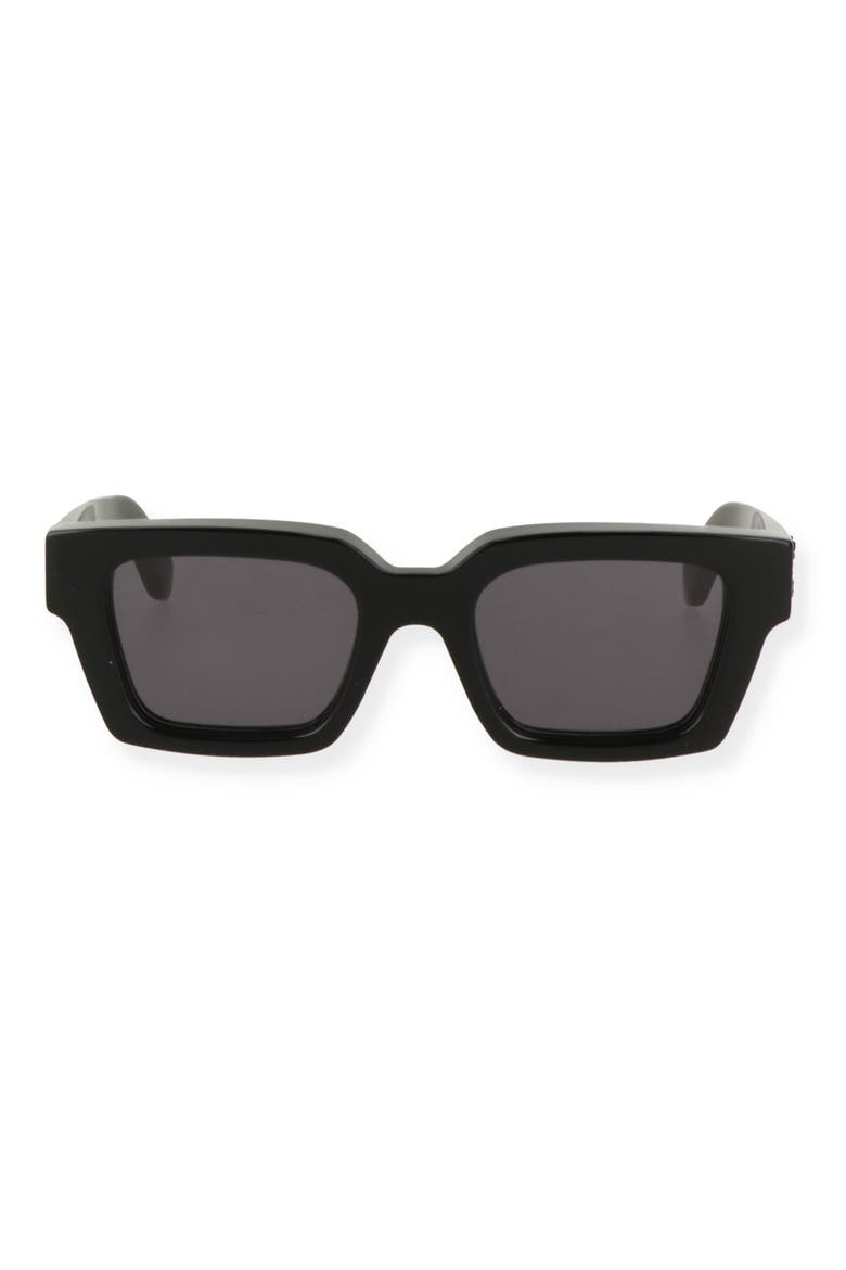 Virgil 53mm Square Sunglasses, Alternate, color, BLACKLOGO BLACK DAR