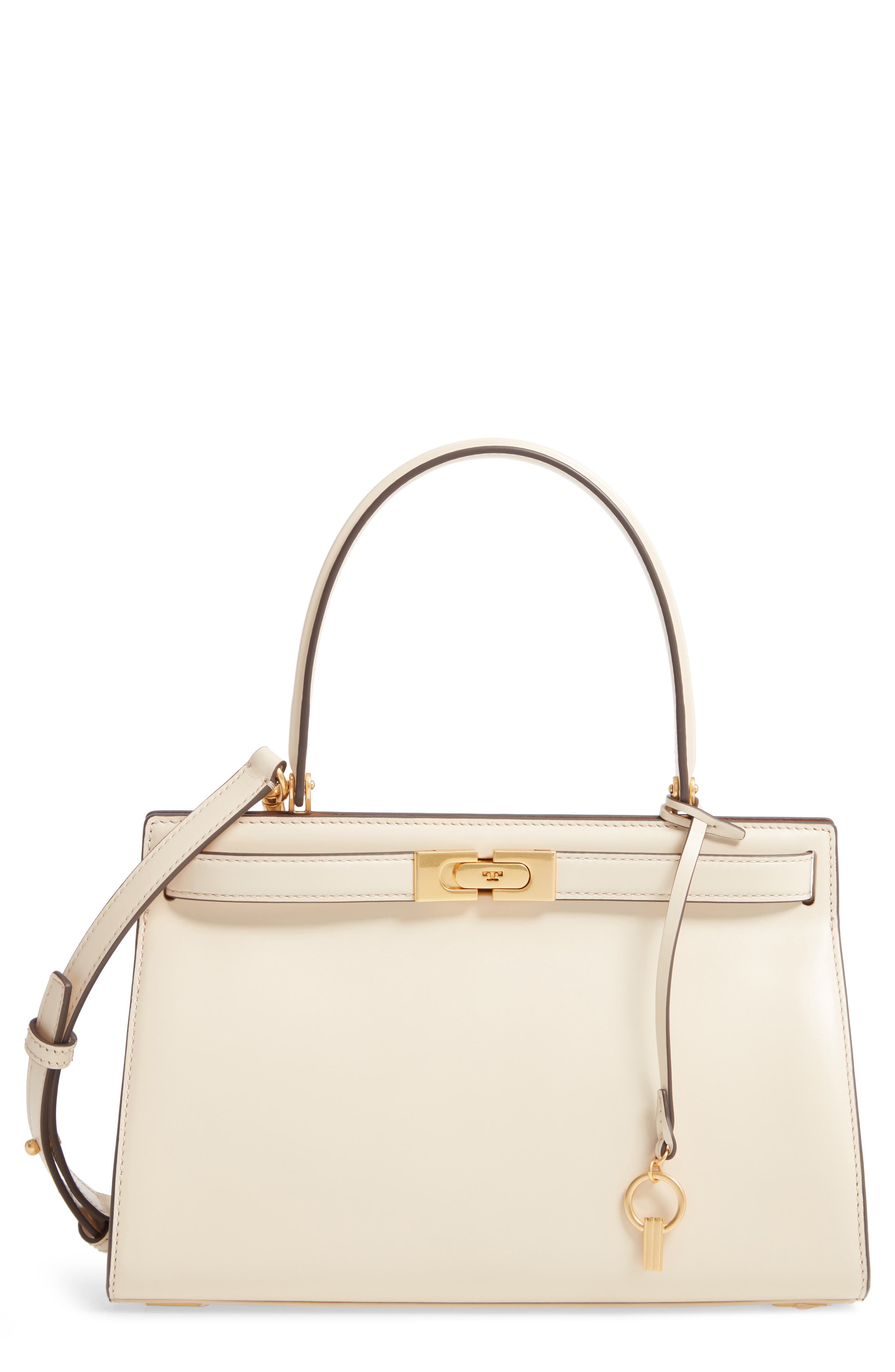 Small Lee Radziwill Leather Bag, Main, color, NEW CREAM