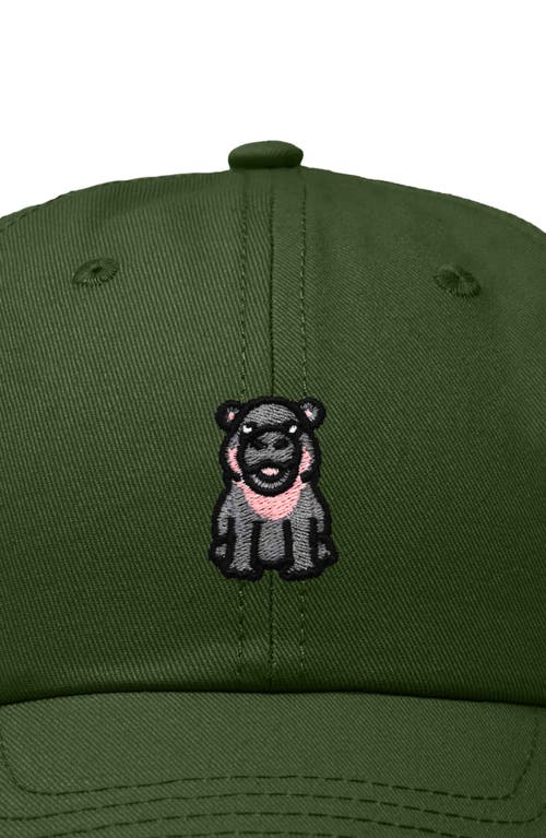 DALIX DALIX HIPPO EMBROIDERED ADJUSTABLE HAT