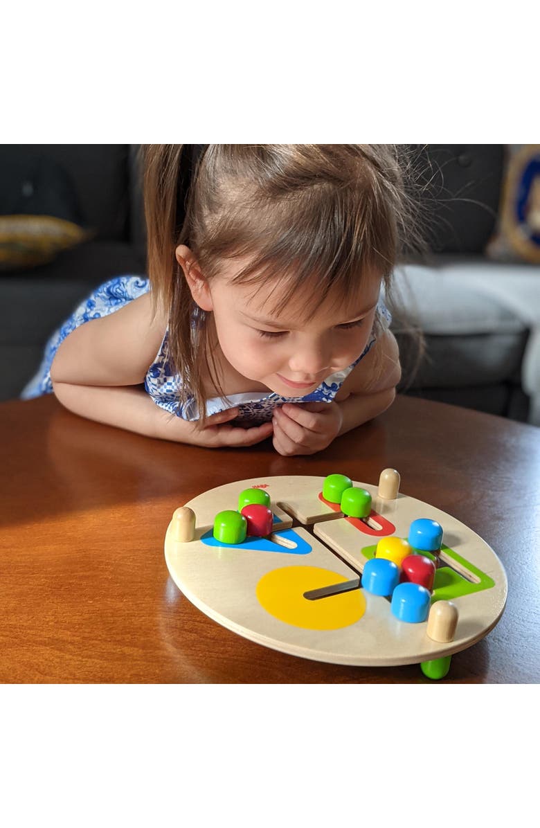 HABA Motor Skills Board On the Farm - Double Sided Wooden Color and Shape Recognition Fun Ages 1 +, Alternate, color, 