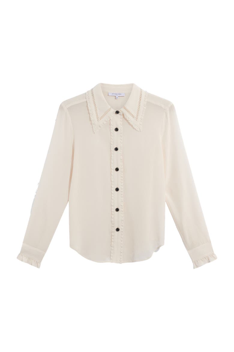 Loren Silk Crepe Blouse, Alternate, color, Natural