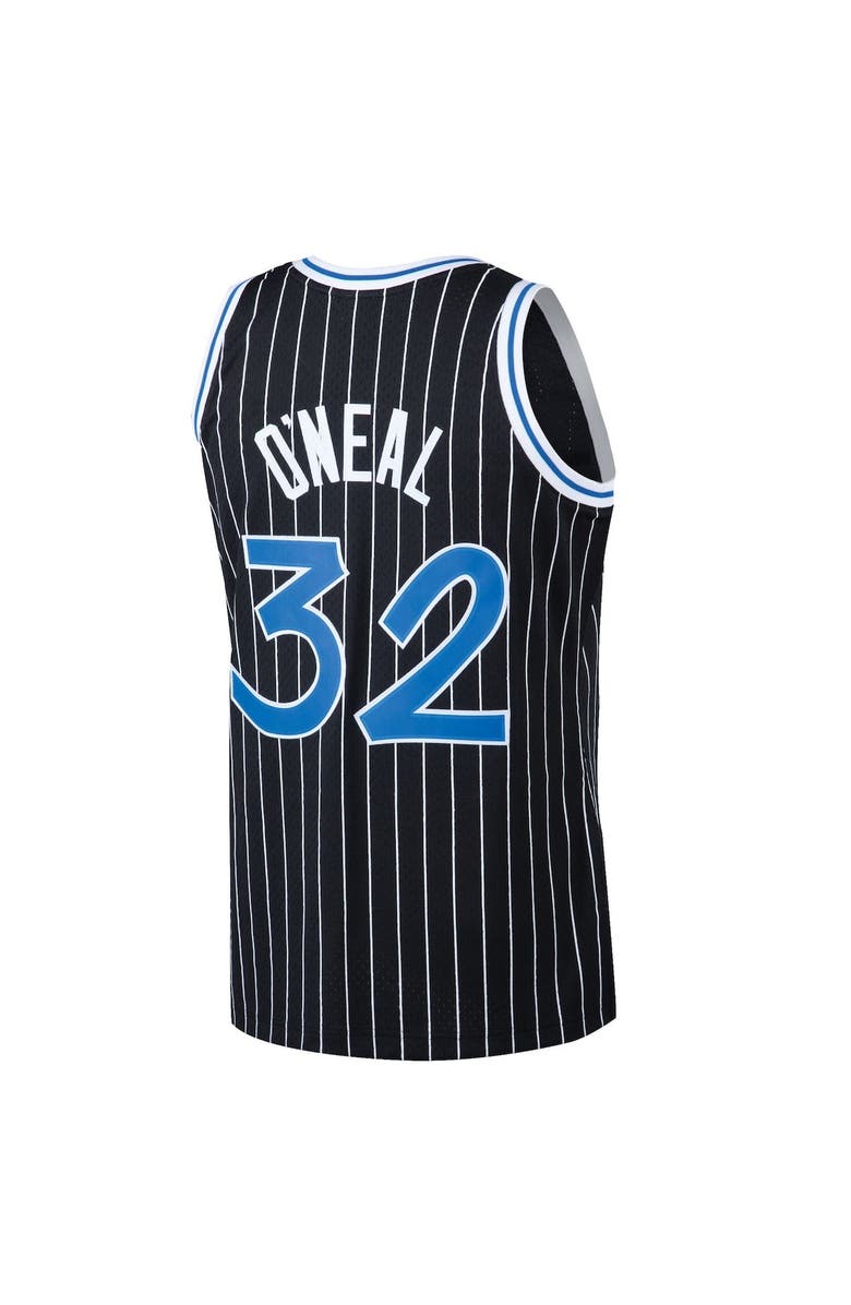Mitchell & Ness Men's Mitchell & Ness Shaquille O'Neal Black Orlando Magic 1994-95 Hardwood Classics Swingman Jersey, Alternate, color,