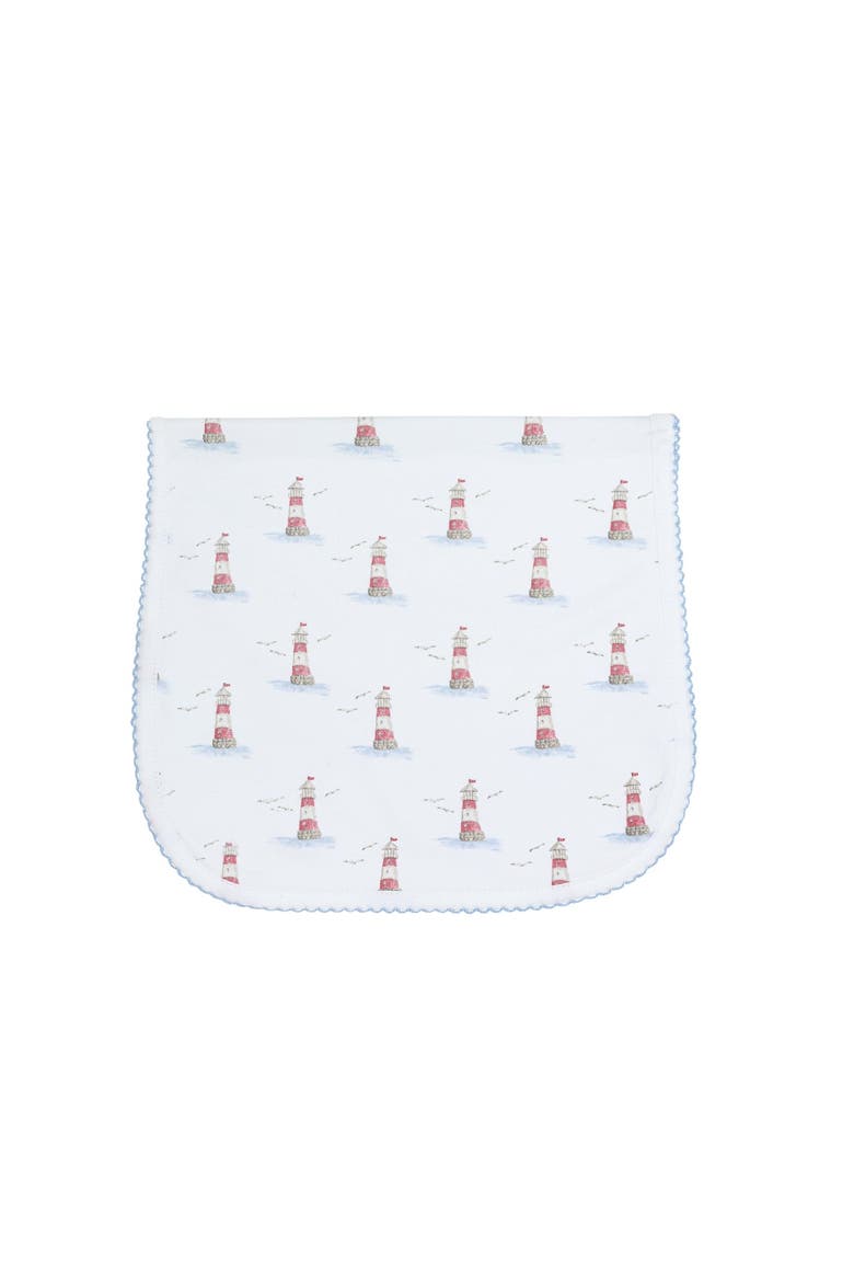 Baby Unisex Cotton Burp Cloth, Main, color, Lighthouse