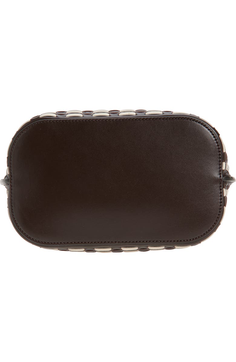 Mulberry Islington Woven Leather Bucket Bag, Alternate, color, Ebony-Crumpet