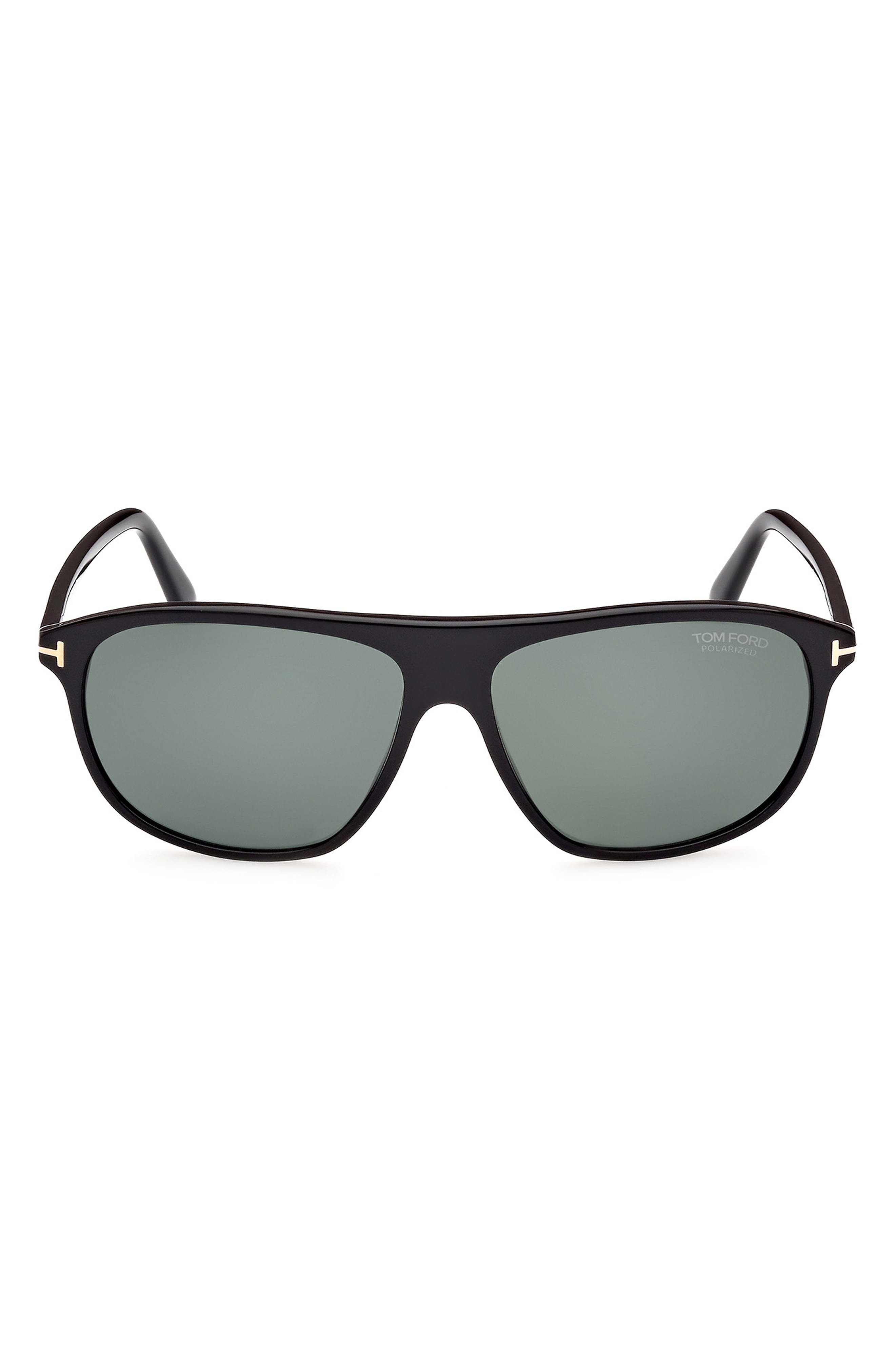 TOM FORD Prescott 60mm Square Polarized Sunglasses