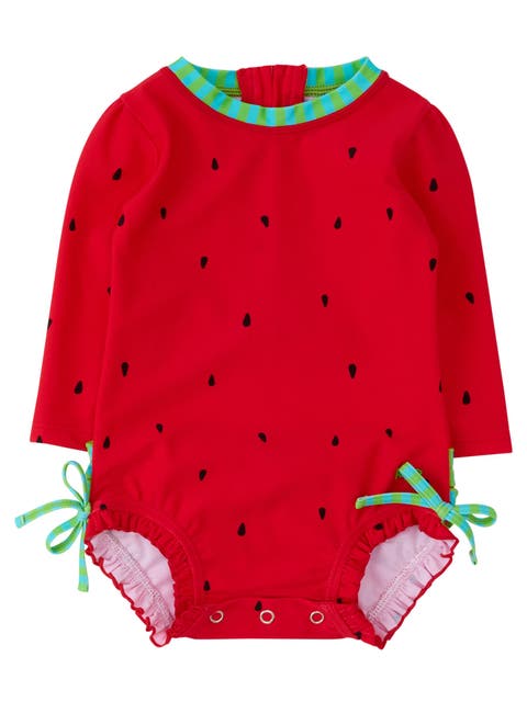 Baby Girls Long Sleeve UPF50+ One Piece Rash Guard