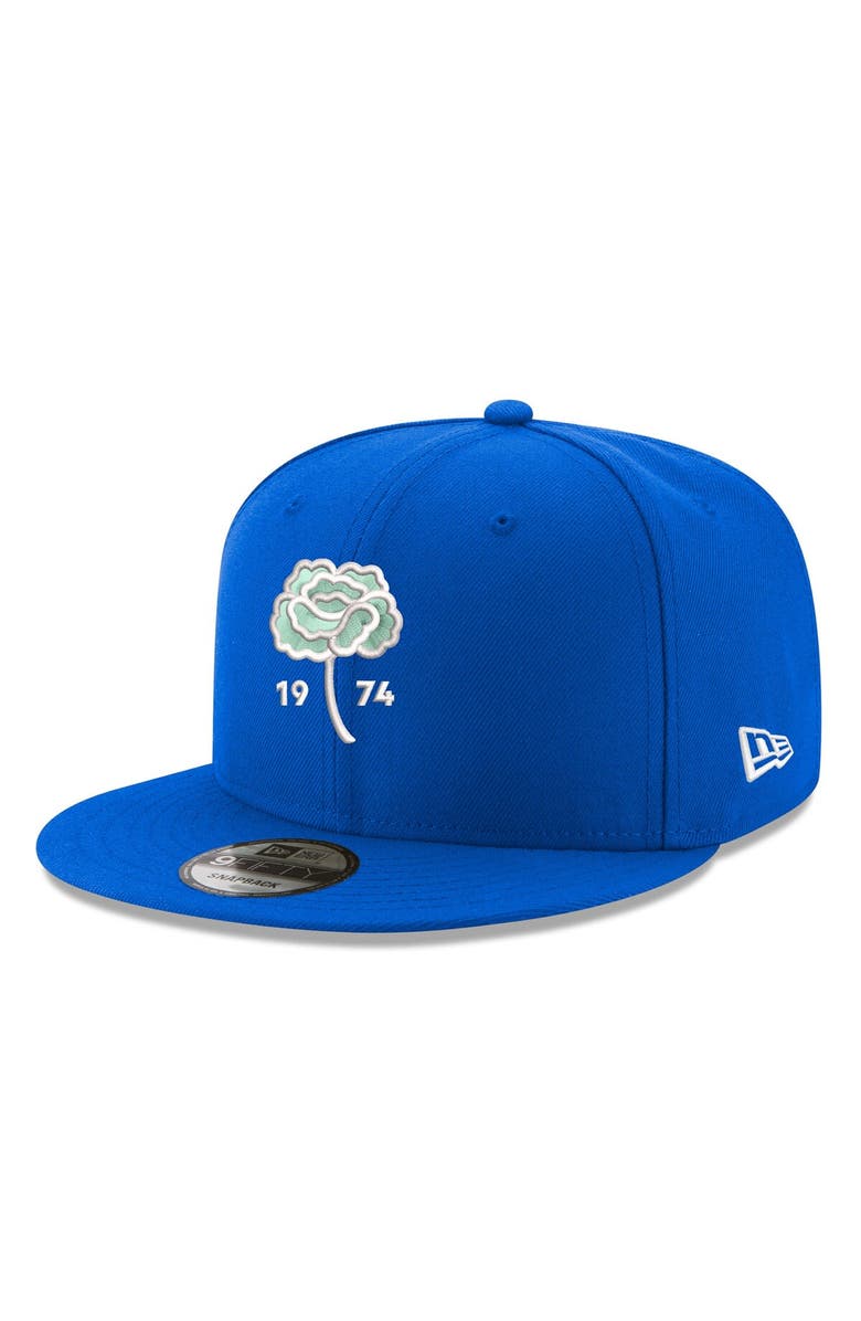 New Era Men's New Era Blue Seattle Sounders FC Carnation 9FIFTY Snapback Hat, Main, color, Blue