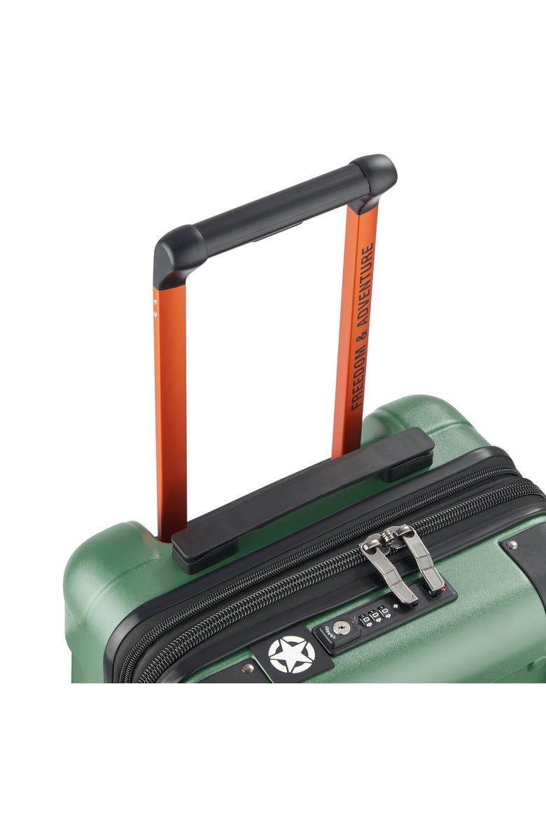 JH002B Carry-On 19 Inch Hardside Expandable Luggage with Spinner Wheels, Alternate, color, Elm Green