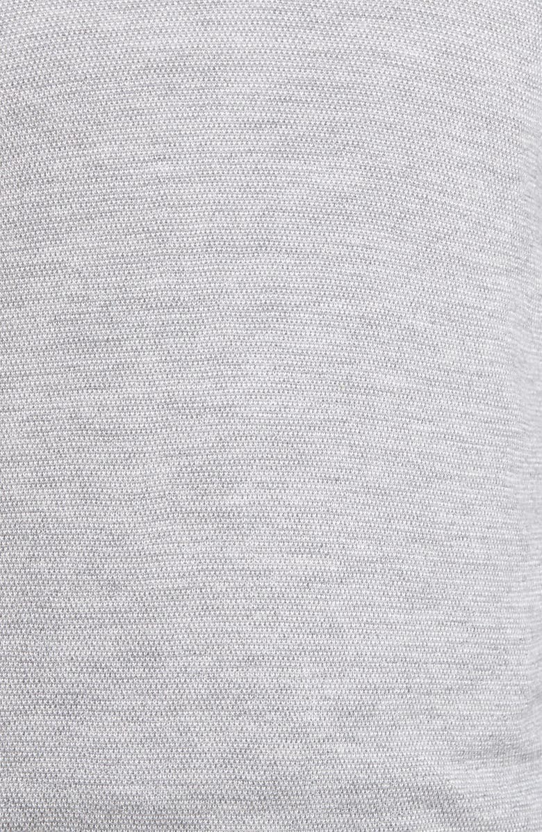 Peter Millar Merino Wool, Silk & Cashmere Bird's Eye Knit Quarter Zip Sweater, Alternate, color,