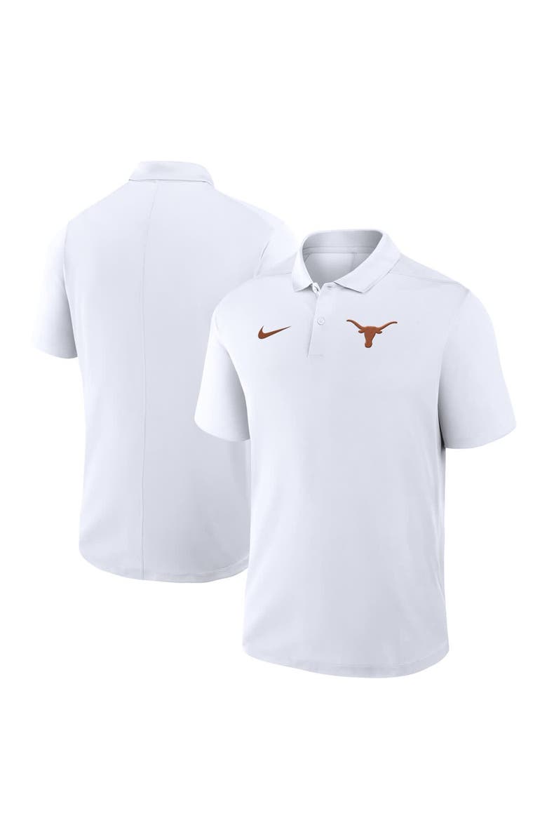 Nike Men's Nike White Texas Longhorns Primetime Victory Primary Logo Performance Polo, Main, color, White