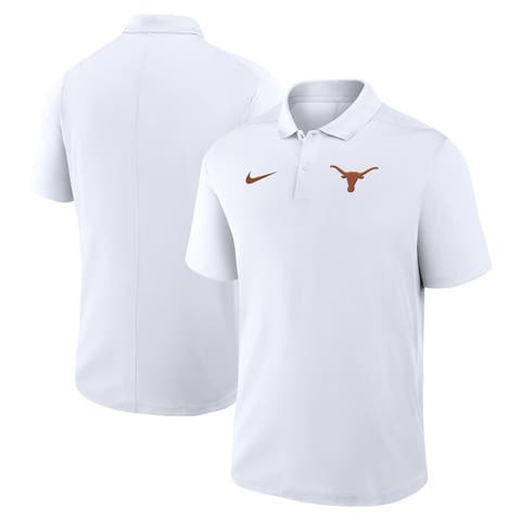 Men's Nike White Texas Longhorns Primetime Victory Primary Logo Performance Polo