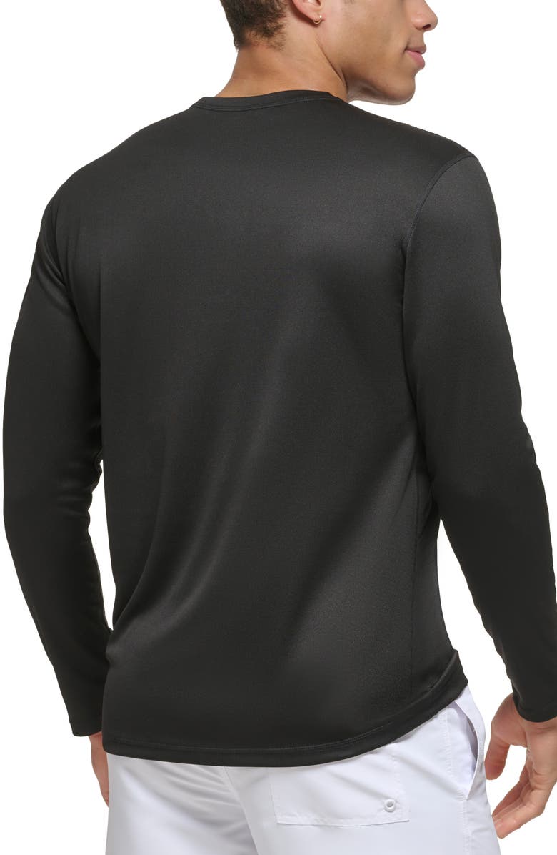 Calvin Klein Long Sleeve Moisture Wicking Top, Alternate, color, 